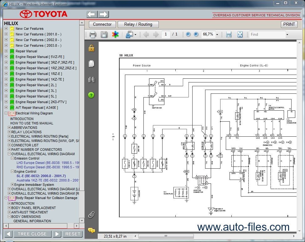 Toyota Hilux Wiring Diagram Free Download